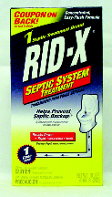 CLEANER SEPTIC RID-X 10.3OZ BOX 12/CS (EA) - Specialty Cleaners